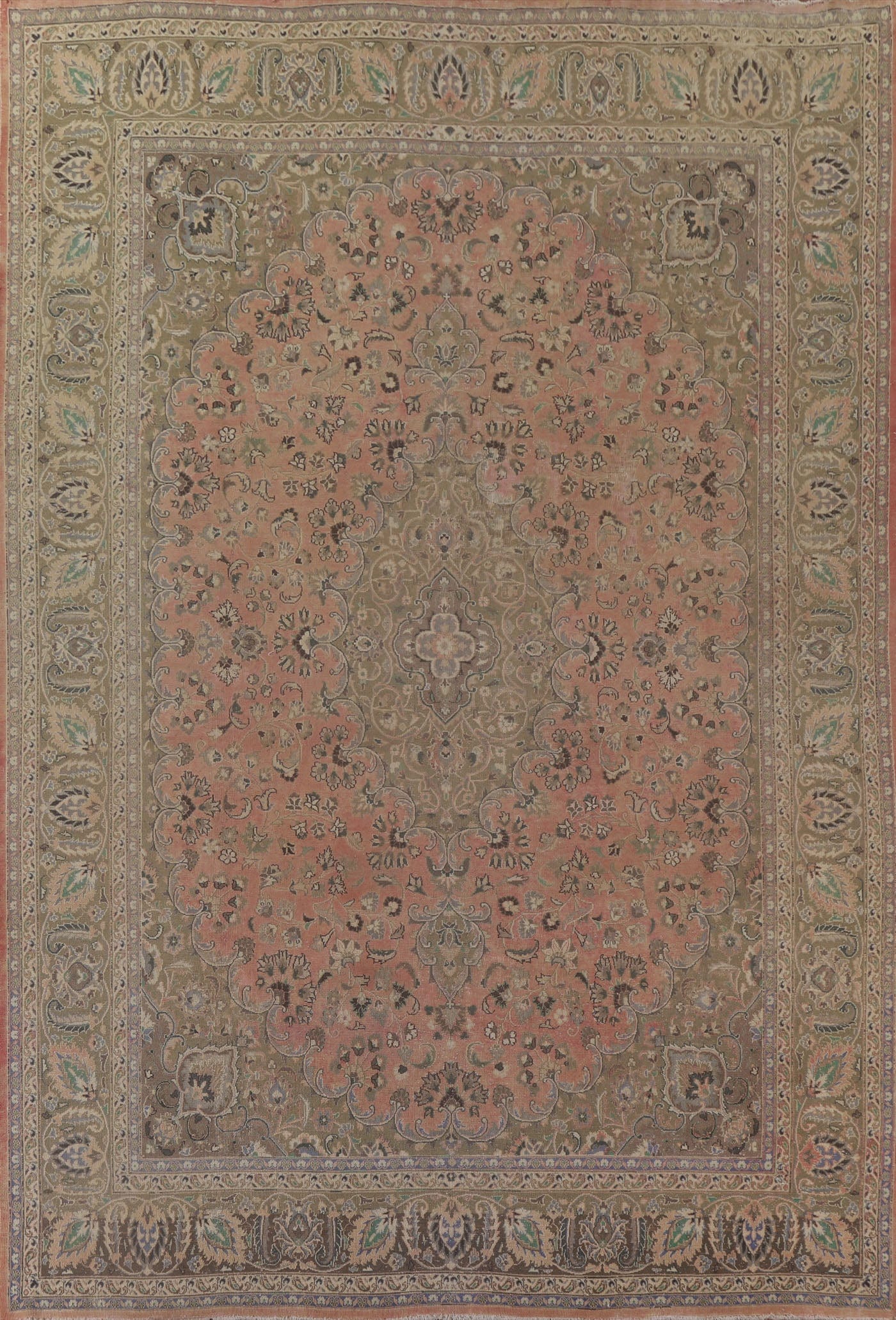 Traditional Mashad Persian Area Rug 10x13