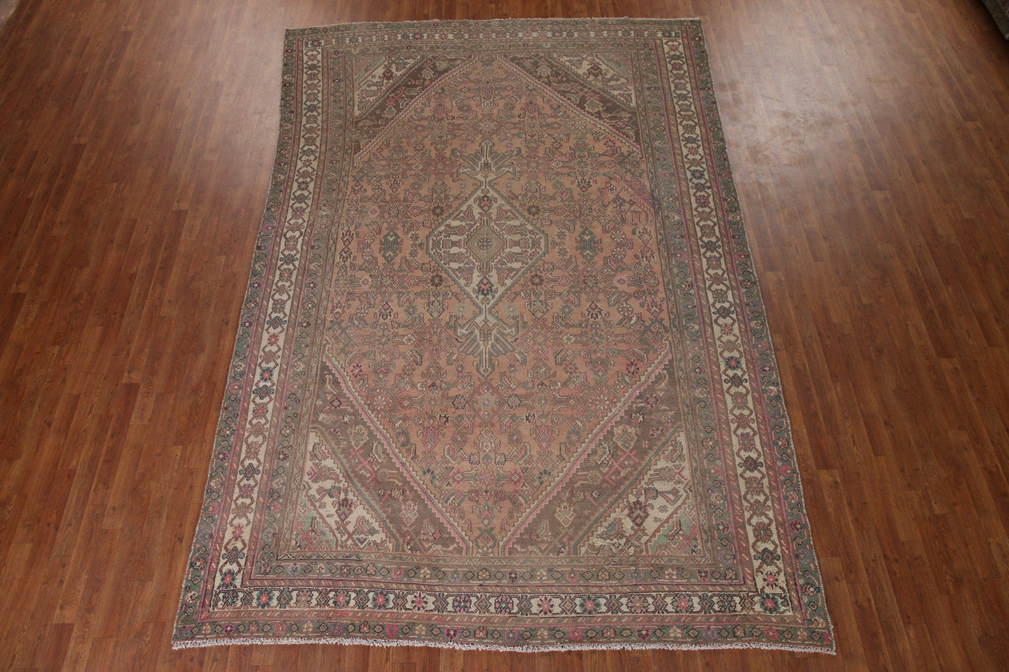 Geometric Hamedan Persian Area Rug 8x12