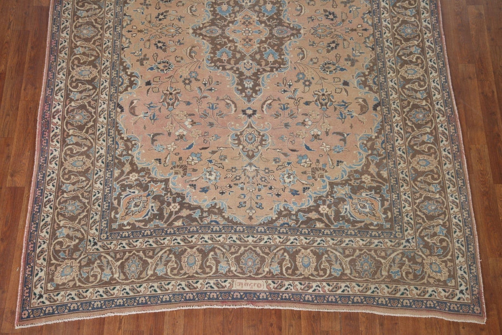 Handmade Mashad Persian Area Rug 7x9