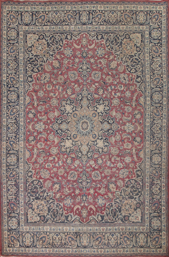 Traditional Mashad Persian Area Rug 10x13