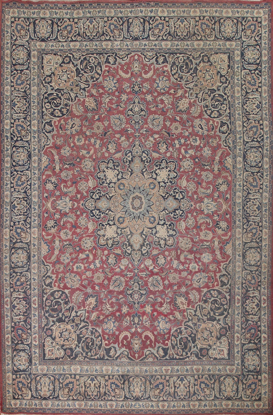Traditional Mashad Persian Area Rug 10x13