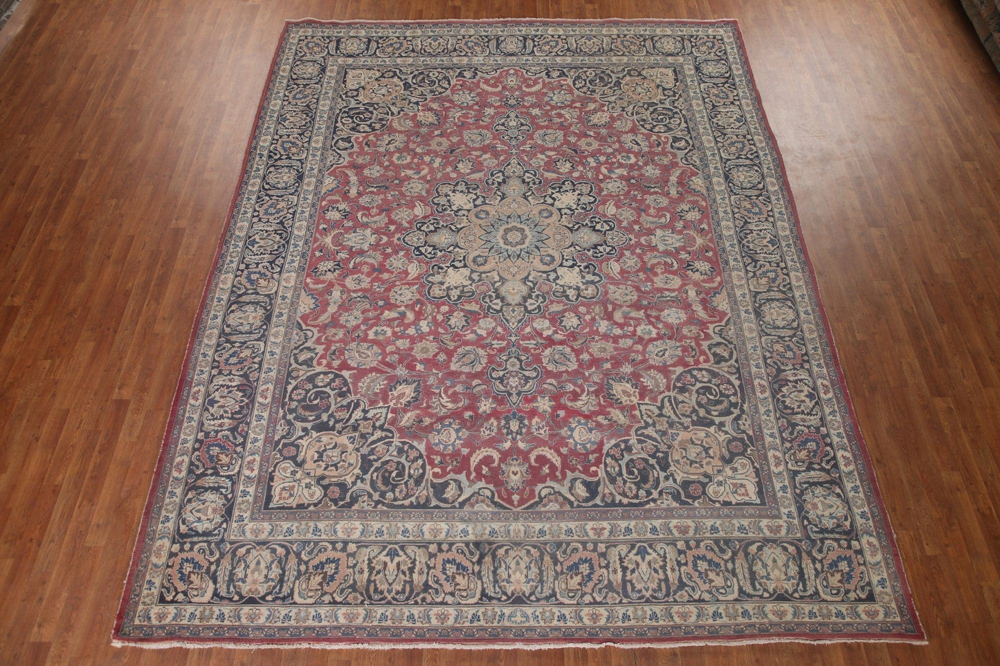 Traditional Mashad Persian Area Rug 10x13