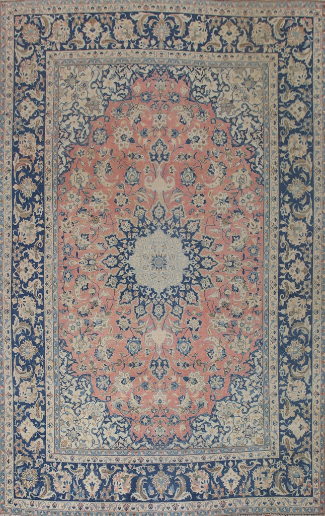 Handmade Pink Najafabad Persian Area Rug 8x11