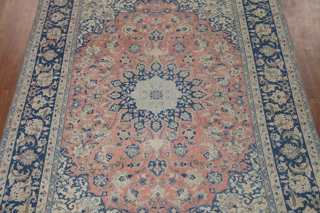 Handmade Pink Najafabad Persian Area Rug 8x11