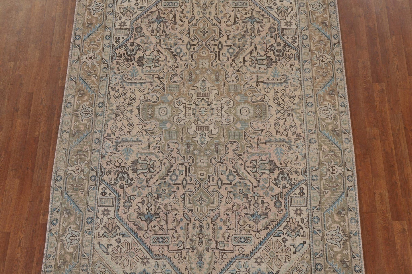 Distressed Tabriz Persian Area Rug 7x10