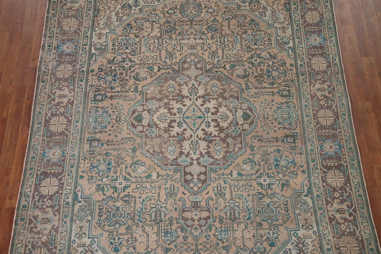 Distressed Tabriz Persian Area Rug 7x9