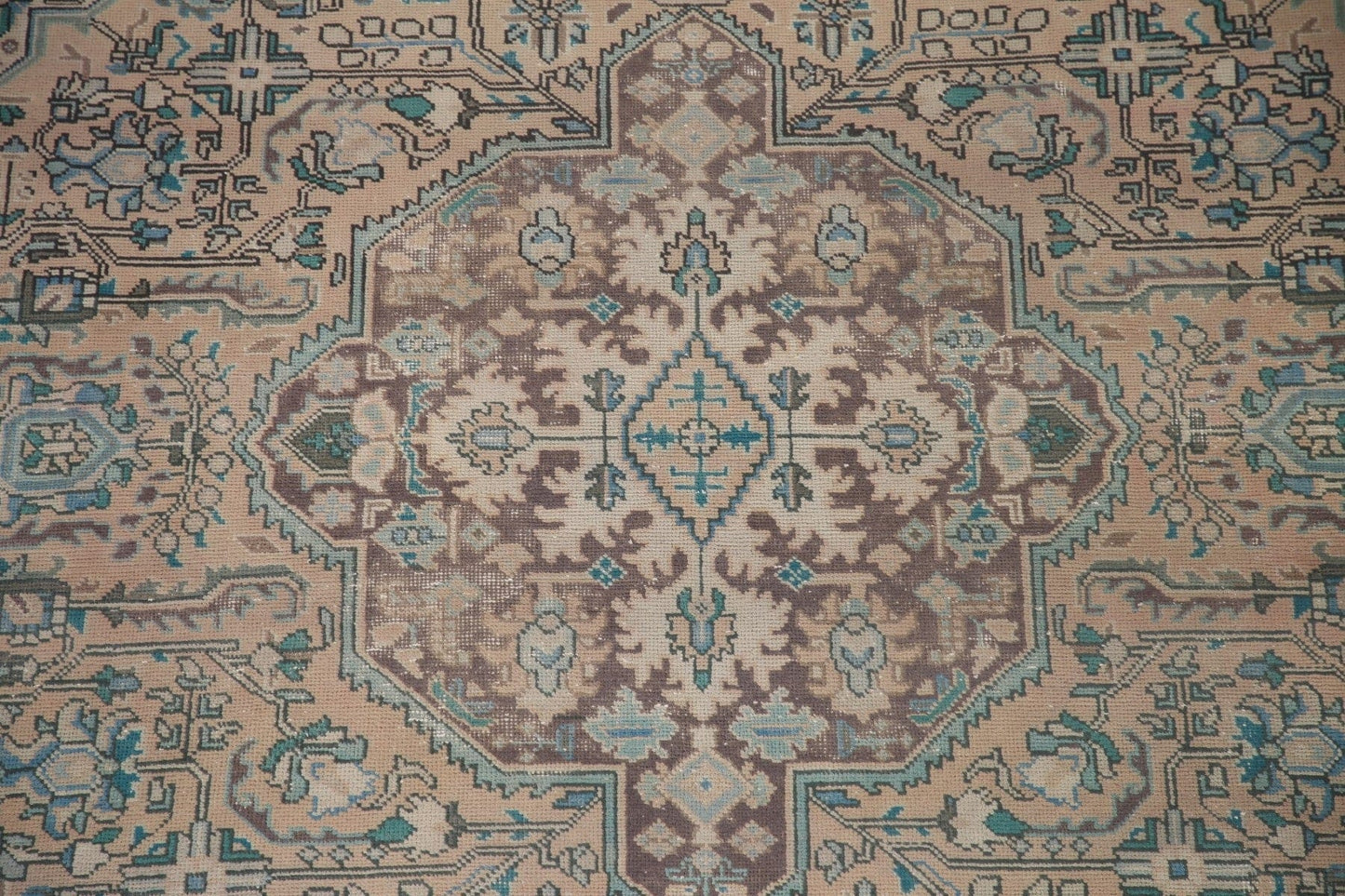 Distressed Tabriz Persian Area Rug 7x9