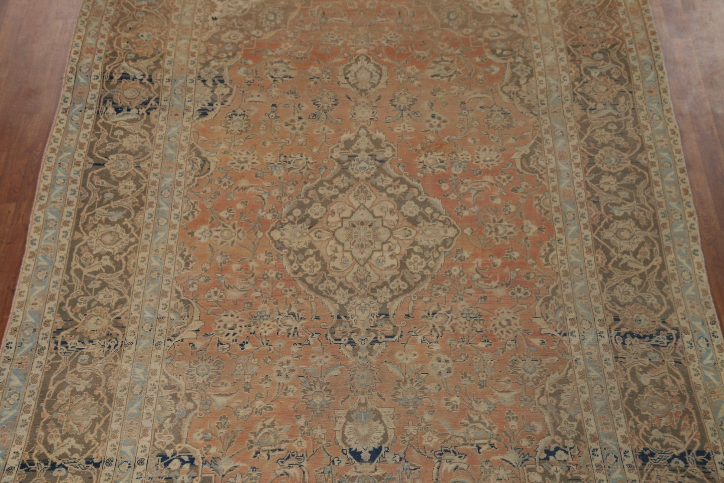 Distressed Kashan Persian Area Rug 8x12