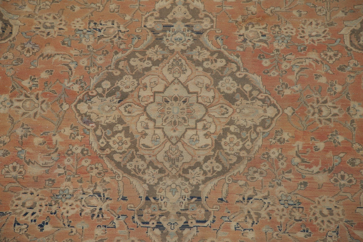 Distressed Kashan Persian Area Rug 8x12