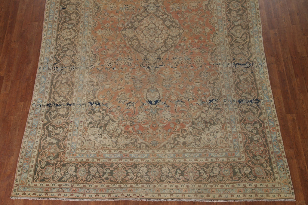 Distressed Kashan Persian Area Rug 8x12