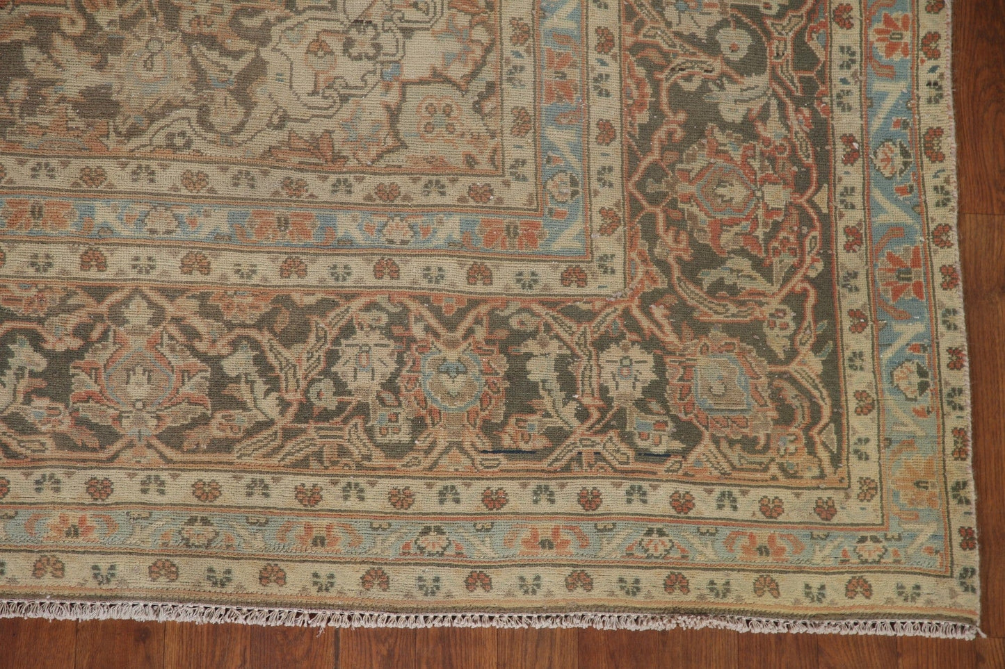 Distressed Kashan Persian Area Rug 8x12