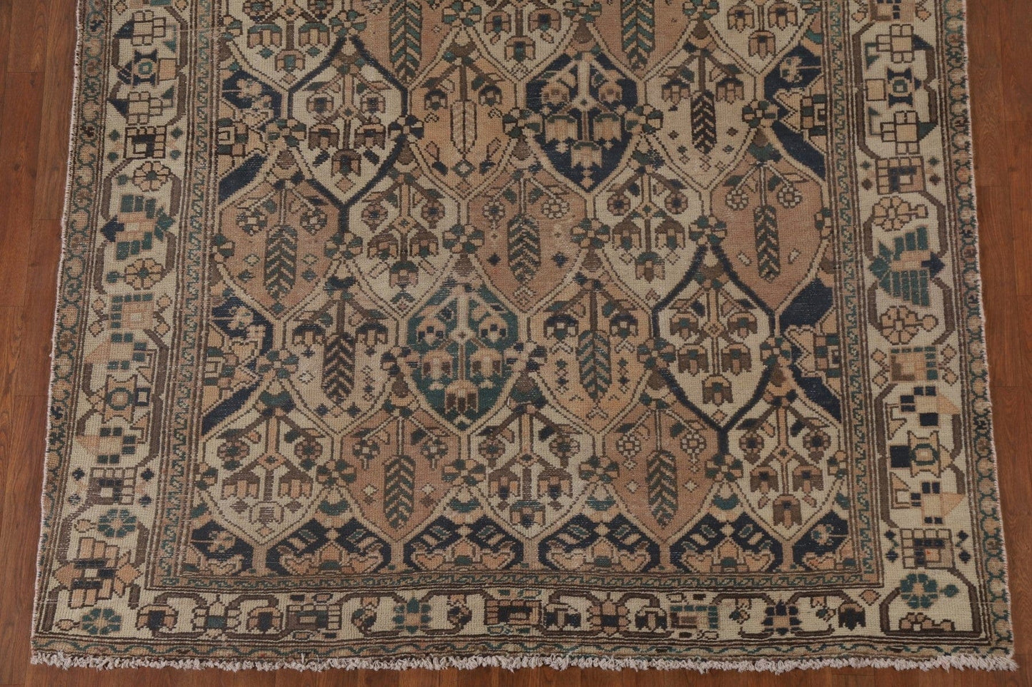 Distressed Bakhtiari Persian Area Rug 7x10