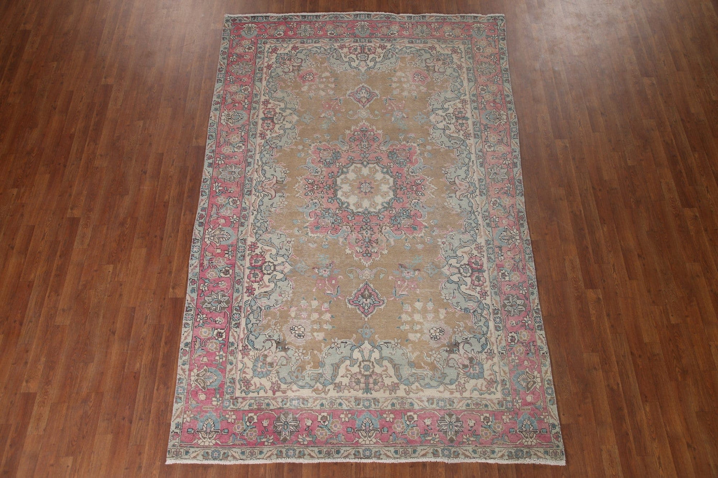 Wool Distressed Tabriz Persian Area Rug 6x10