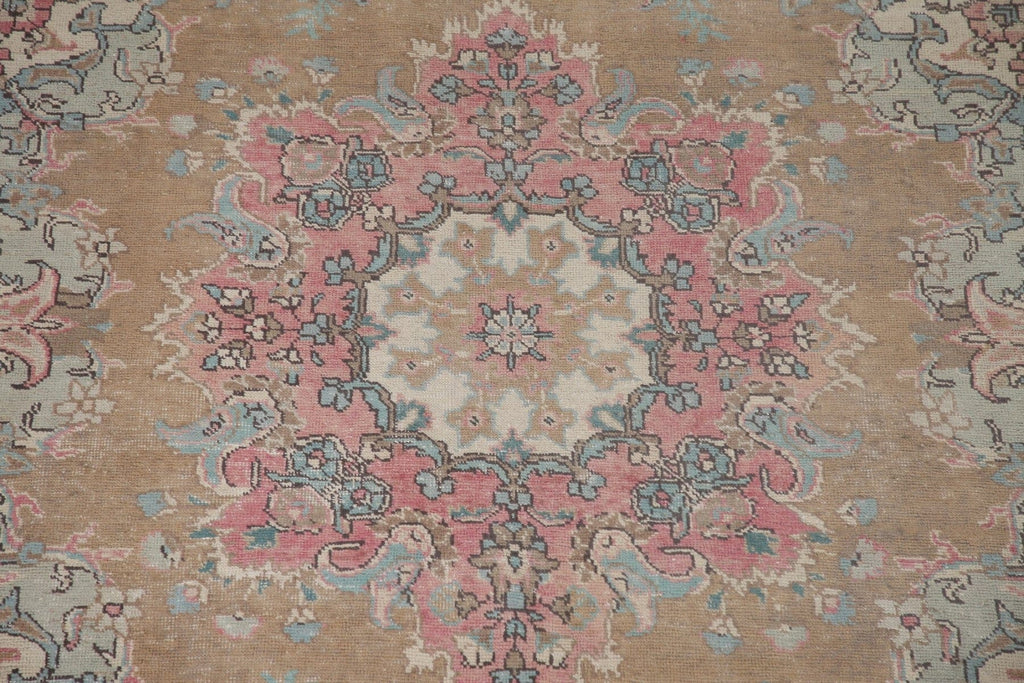 Wool Distressed Tabriz Persian Area Rug 6x10