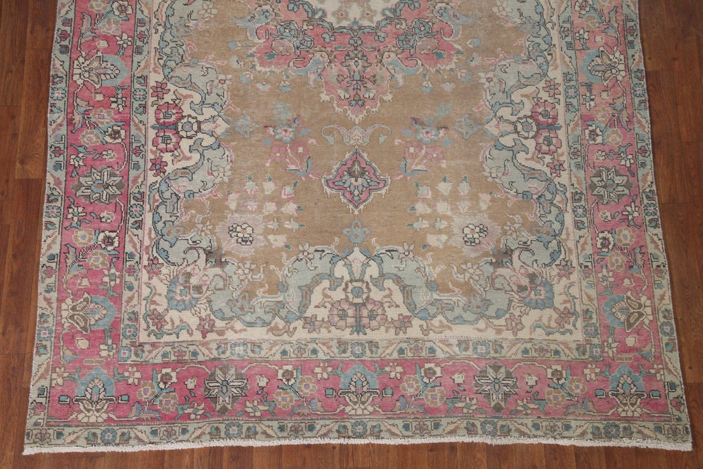 Wool Distressed Tabriz Persian Area Rug 6x10