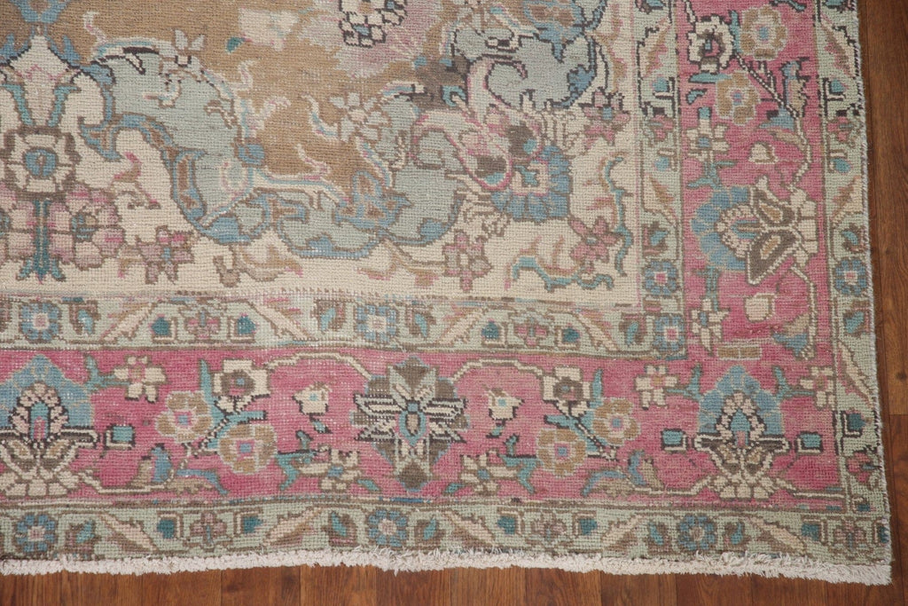 Wool Distressed Tabriz Persian Area Rug 6x10