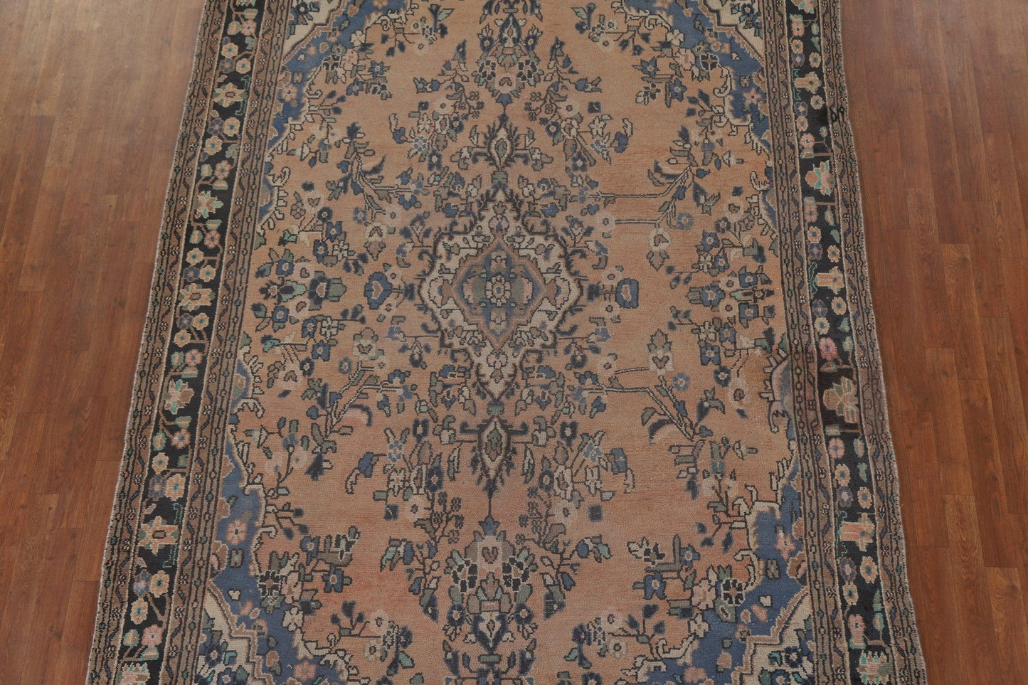 Vintage Wool Hamedan Persian Area Rug 7x10