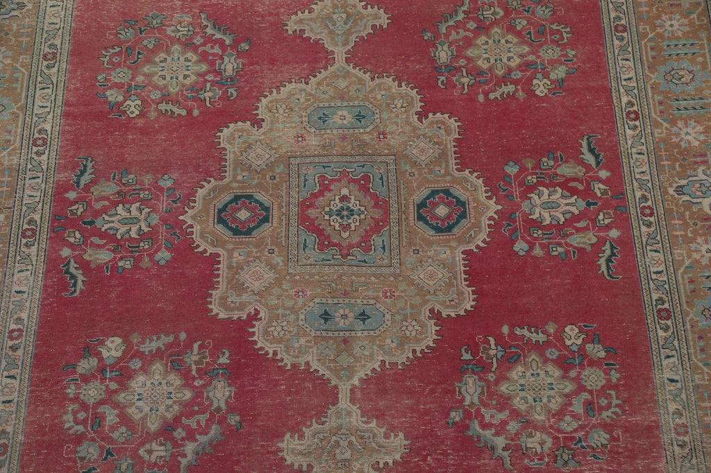 Distressed Tabriz Persian Area Rug 9x12