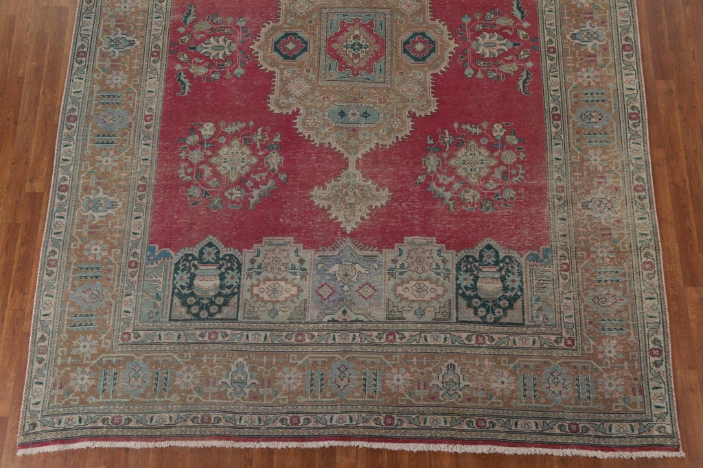 Distressed Tabriz Persian Area Rug 9x12