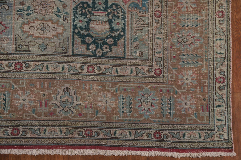 Distressed Tabriz Persian Area Rug 9x12