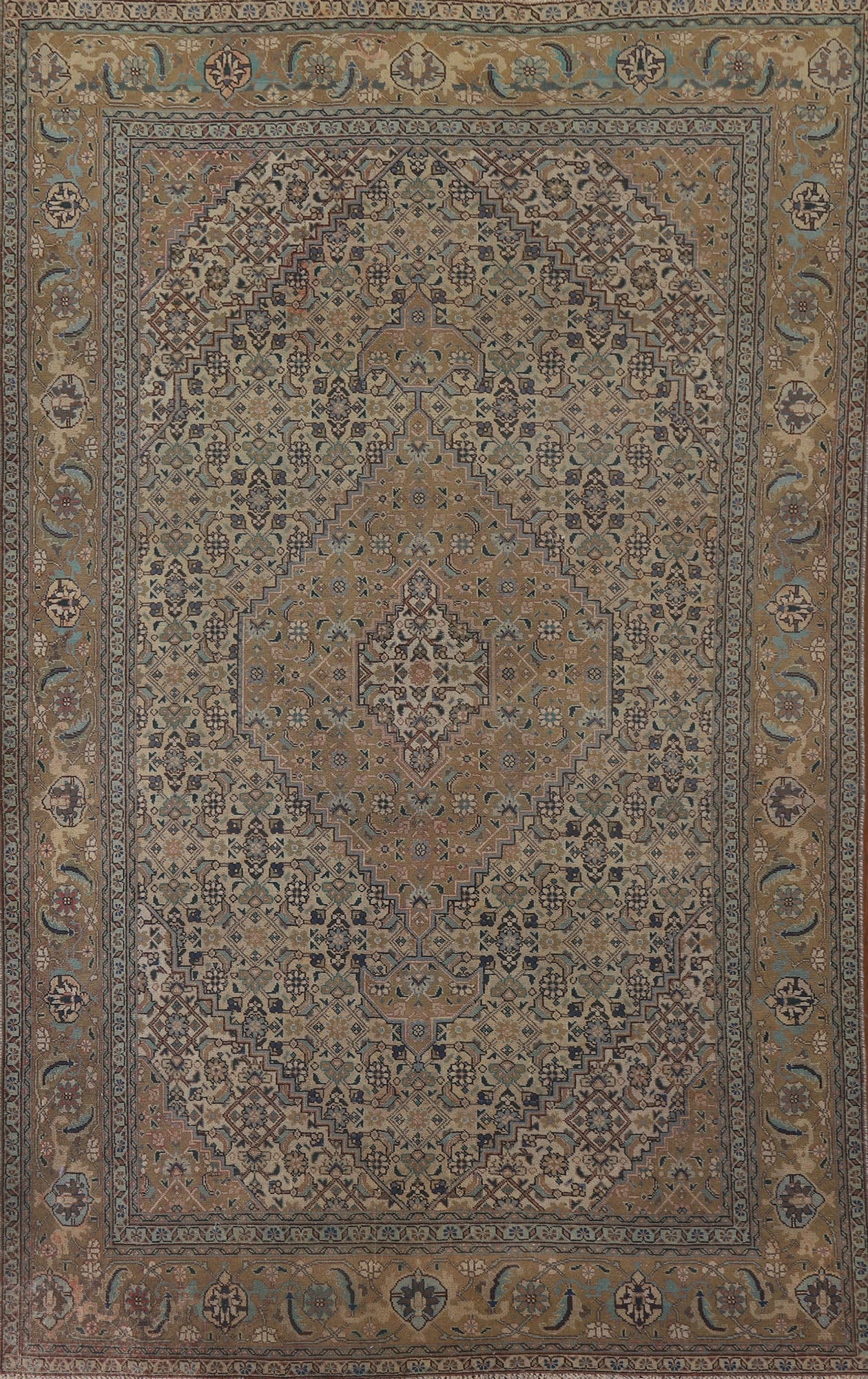 Geometric Tabriz Persian Area Rug 6x10