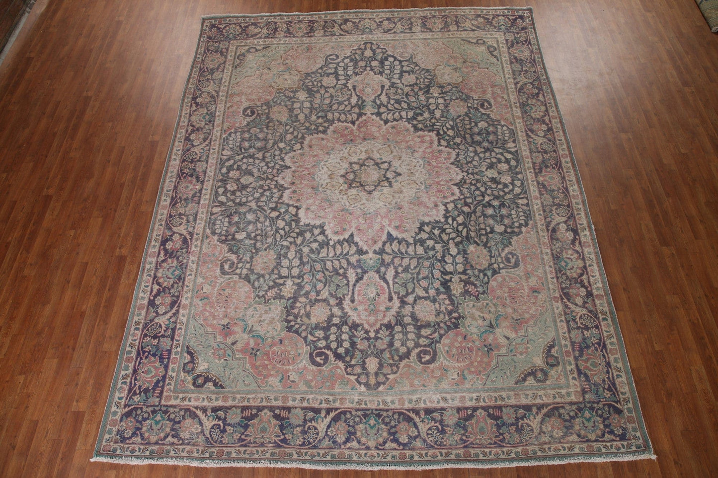 Distressed Tabriz Persian Area Rug 10x13