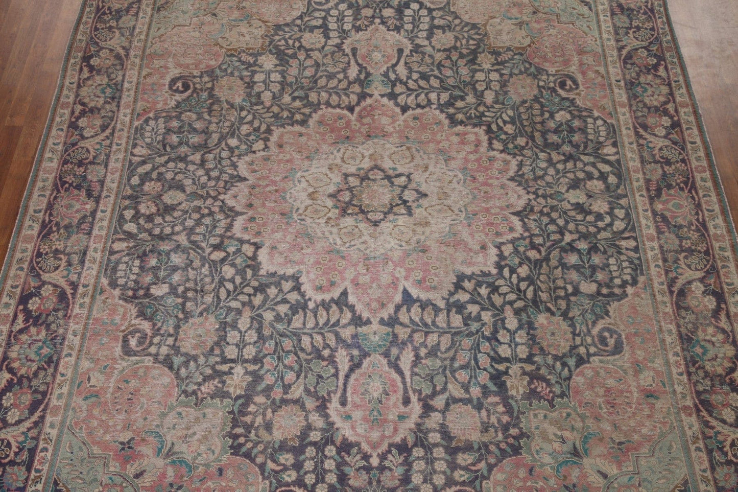 Distressed Tabriz Persian Area Rug 10x13