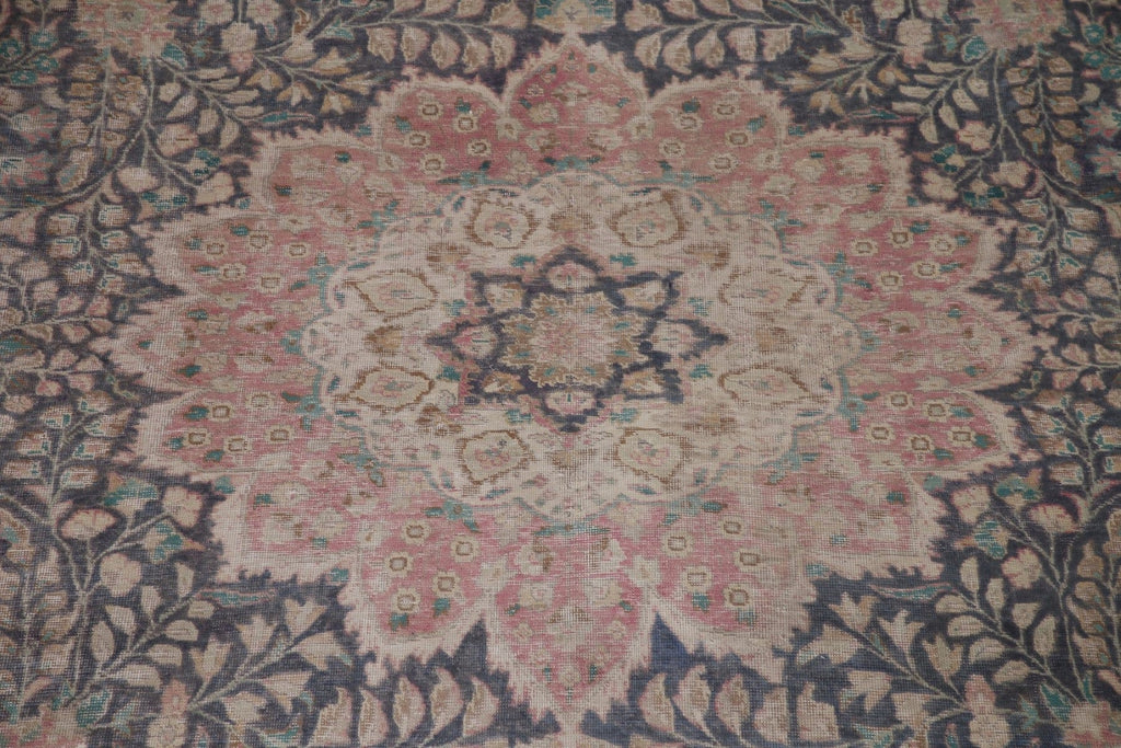 Distressed Tabriz Persian Area Rug 10x13