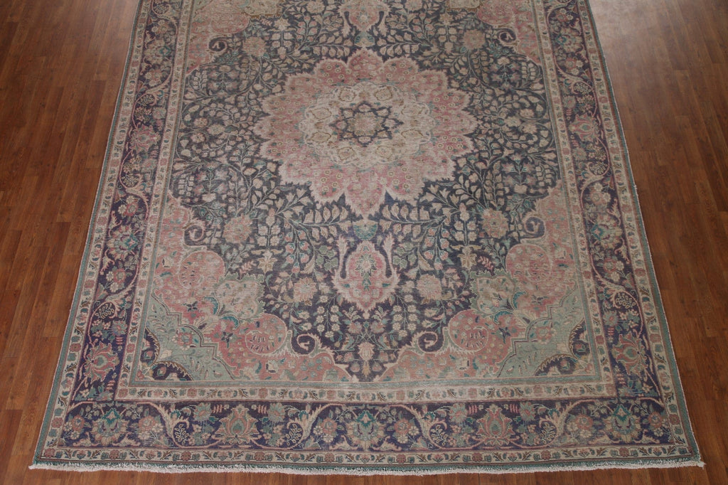 Distressed Tabriz Persian Area Rug 10x13