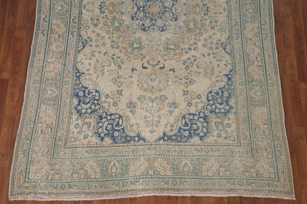 Distressed Tabriz Persian Area Rug 6x10