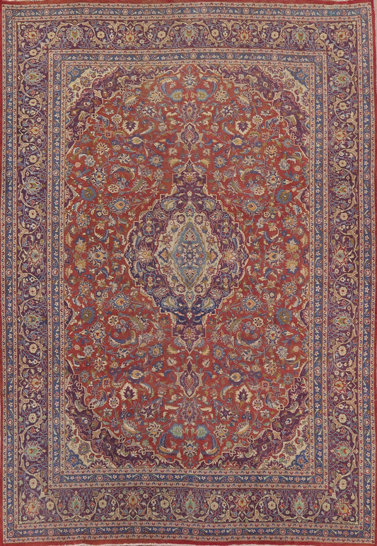 Floral Kashan Persian Area Rug 10x12