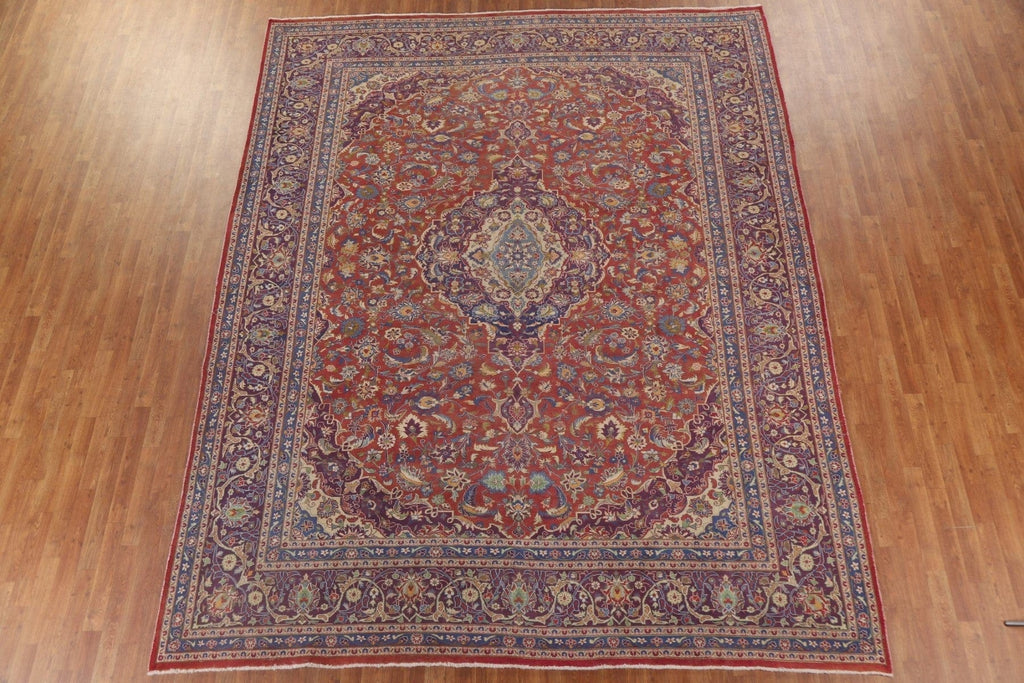 Floral Kashan Persian Area Rug 10x12