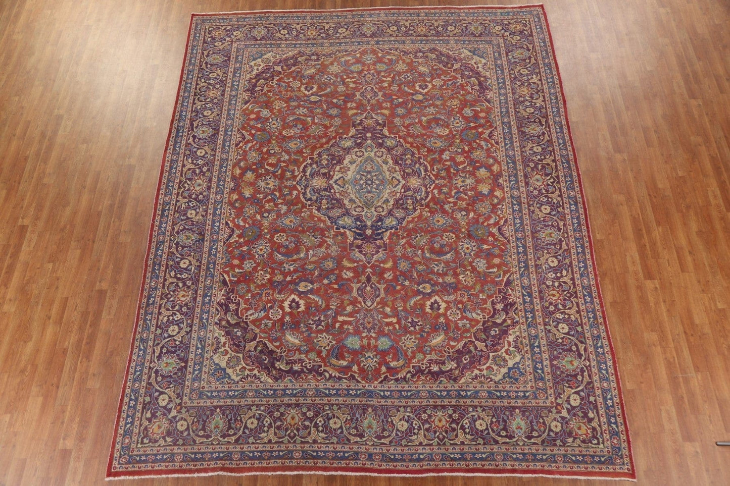 Floral Kashan Persian Area Rug 10x12