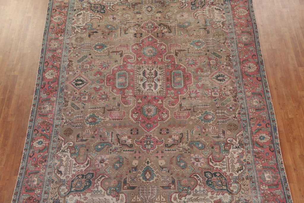 Distressed Tabriz Persian Area Rug 9x13