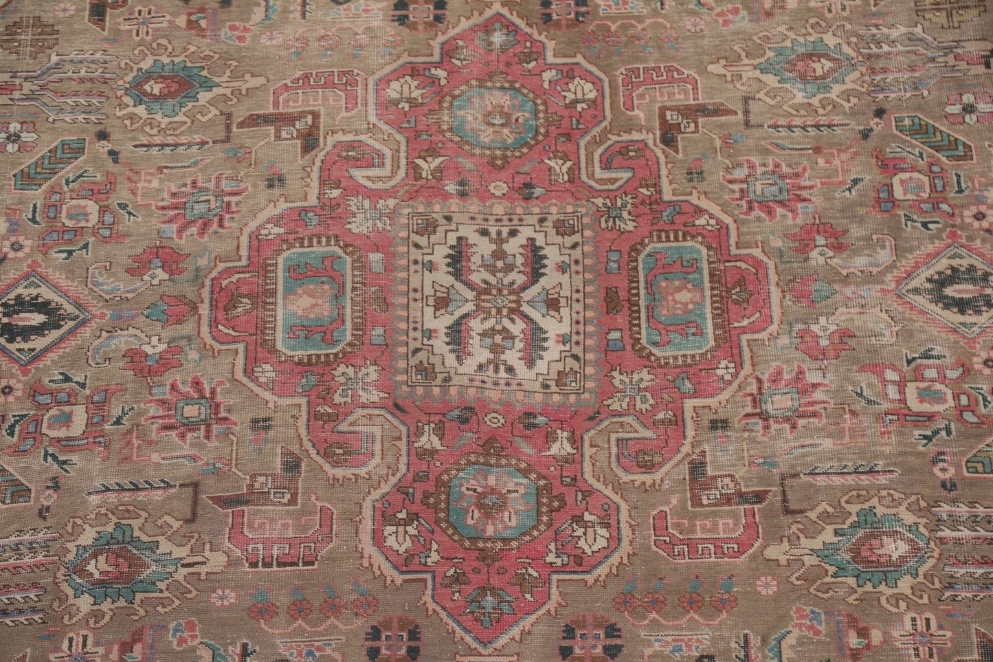 Distressed Tabriz Persian Area Rug 9x13