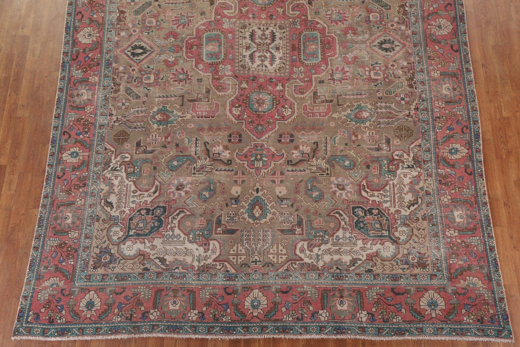 Distressed Tabriz Persian Area Rug 9x13