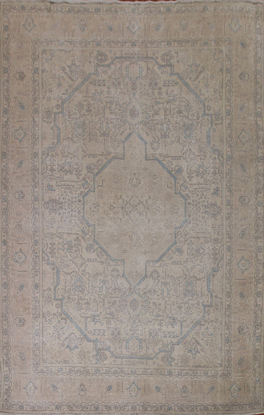 Distressed Tabriz Persian Area Rug 10x12