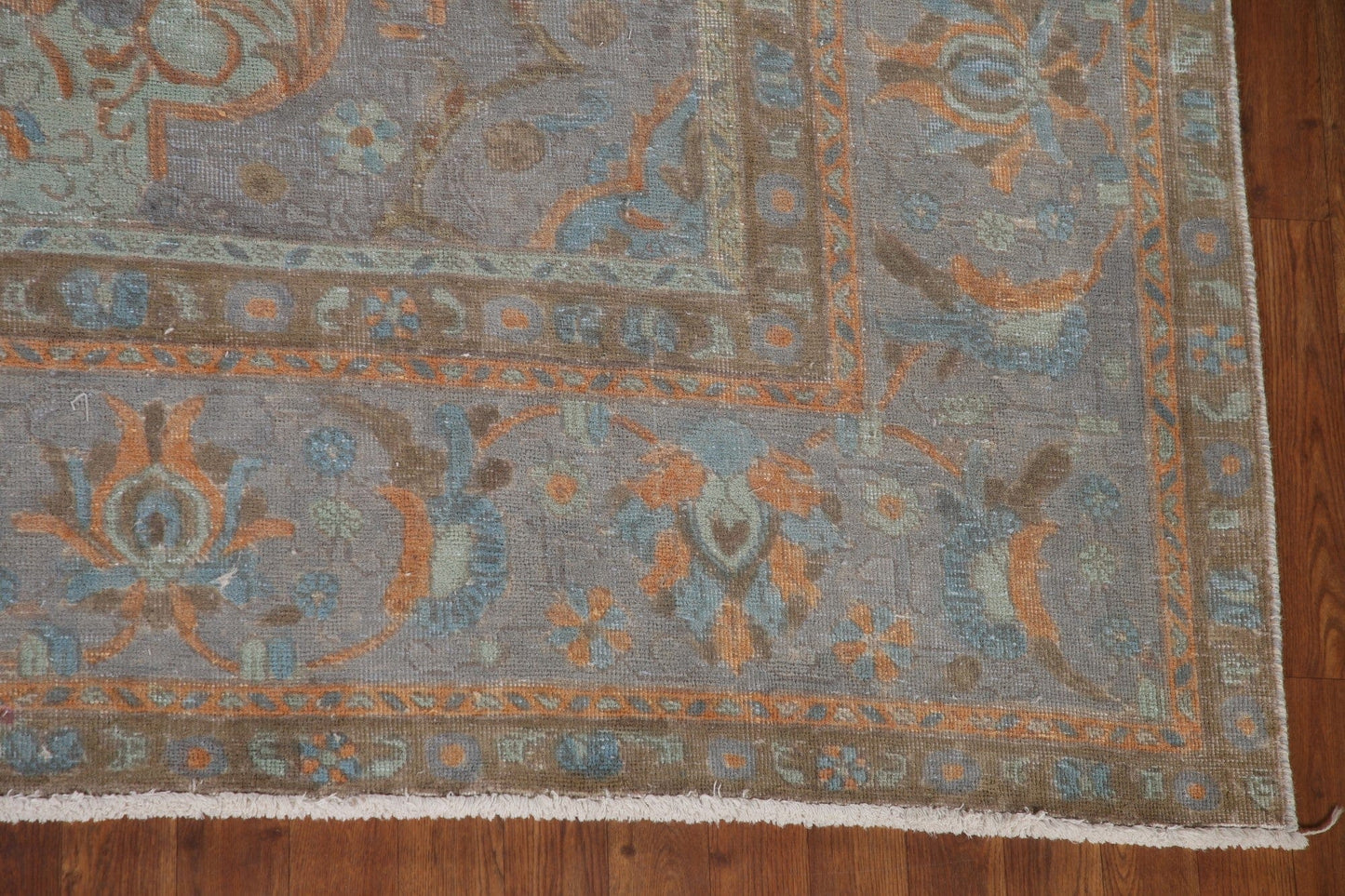 Light Blue Over-Dyed Tabriz Persian Area Rug 9x12