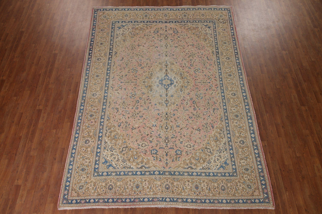 Vegetable Dye Mashad Persian Area Rug 8x11