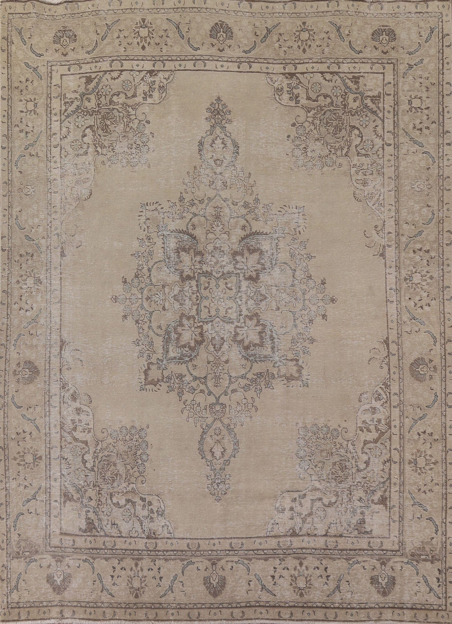 Distressed Tabriz Persian Area Rug 9x11