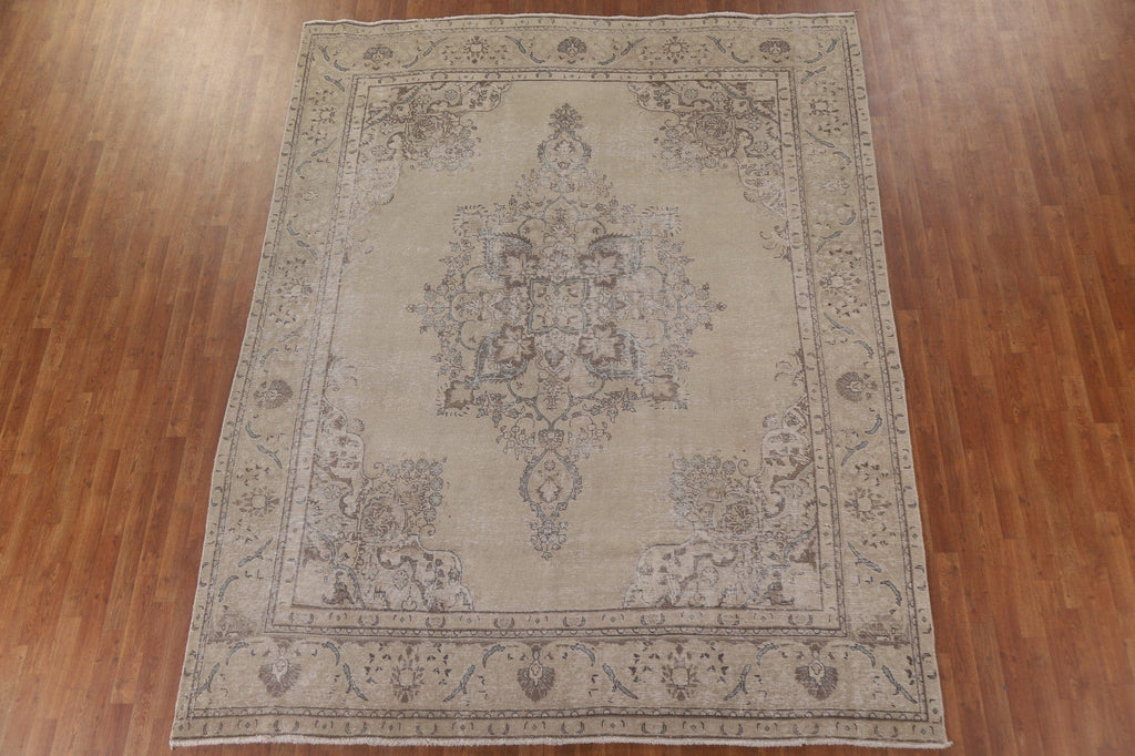 Distressed Tabriz Persian Area Rug 9x11