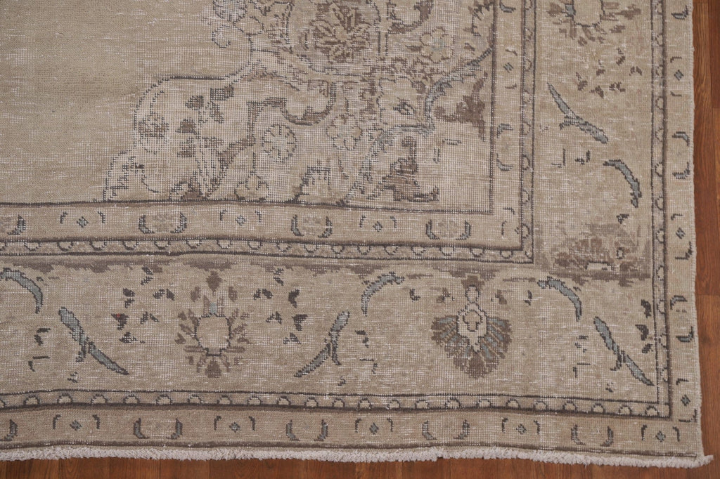 Distressed Tabriz Persian Area Rug 9x11