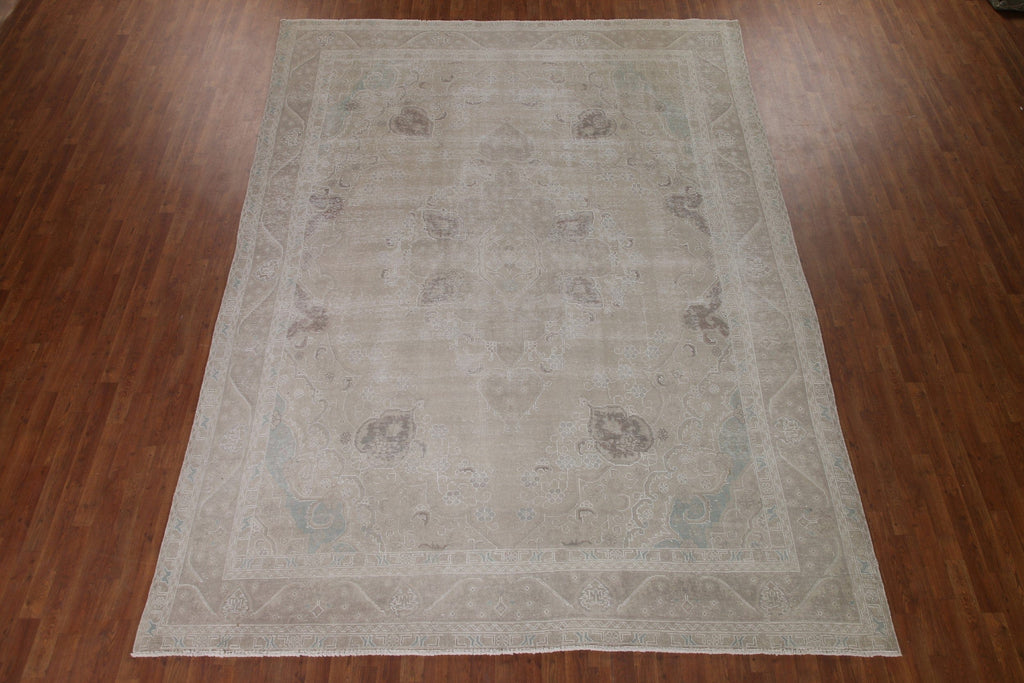 Distressed Tabriz Persian Area Rug 9x12