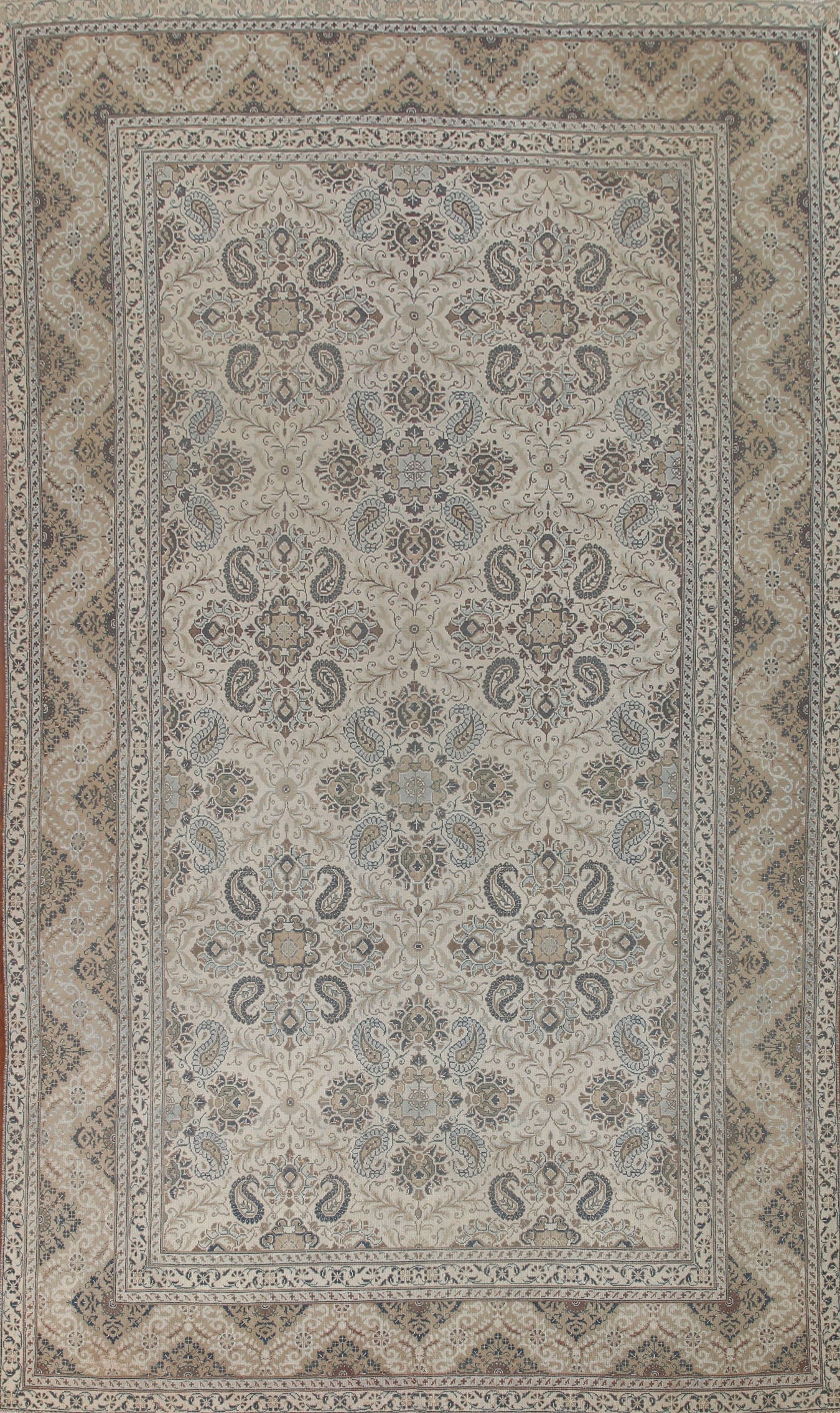 Paisley Tabriz Persian Area Rug 8x12