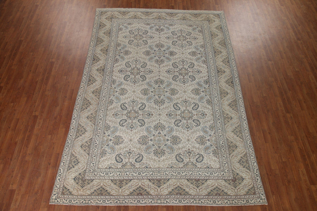 Paisley Tabriz Persian Area Rug 8x12