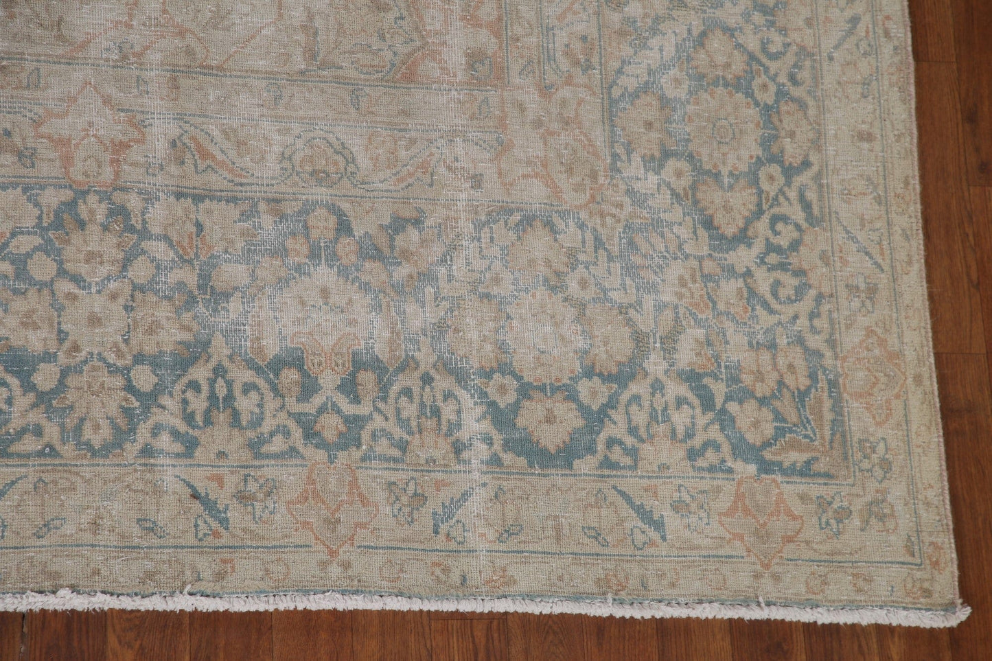 Distressed Kerman Persian Area Rug 10x13