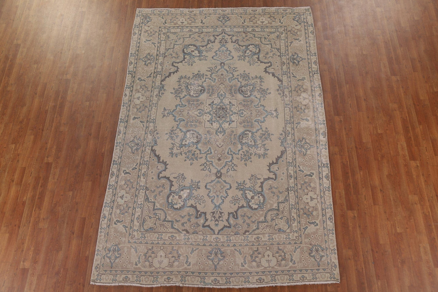 Vintage Wool Tabriz Persian Area Rug 7x10