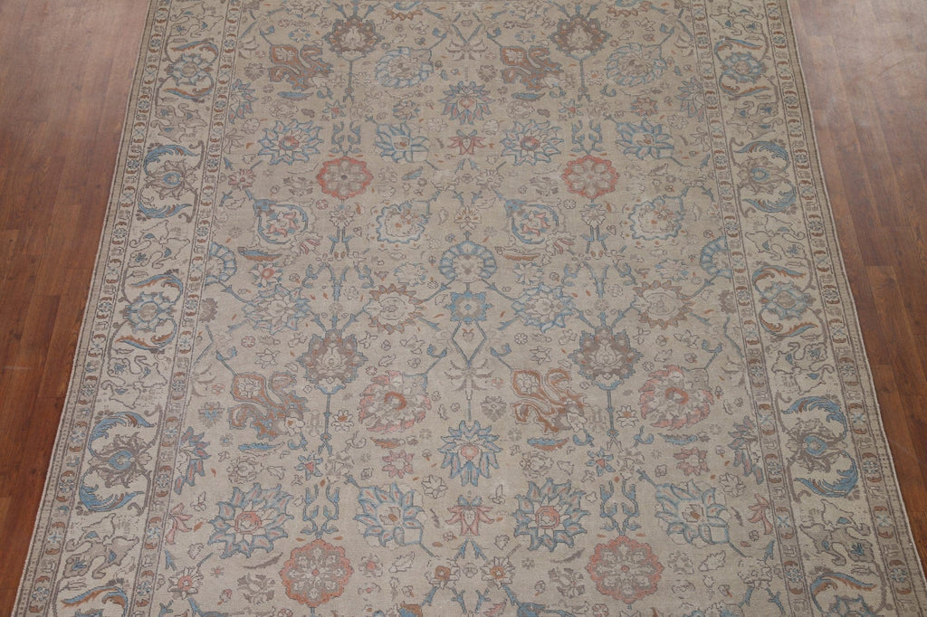 Distressed Tabriz Persian Area Rug 8x11