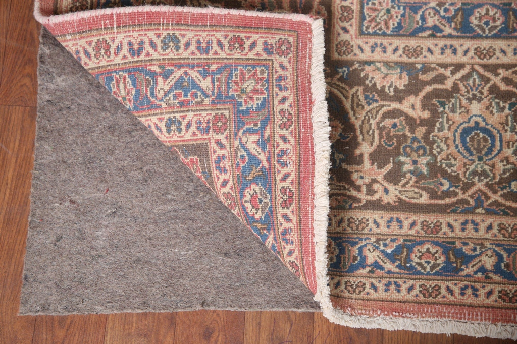 Distressed Mashad Persian Area Rug 10x13