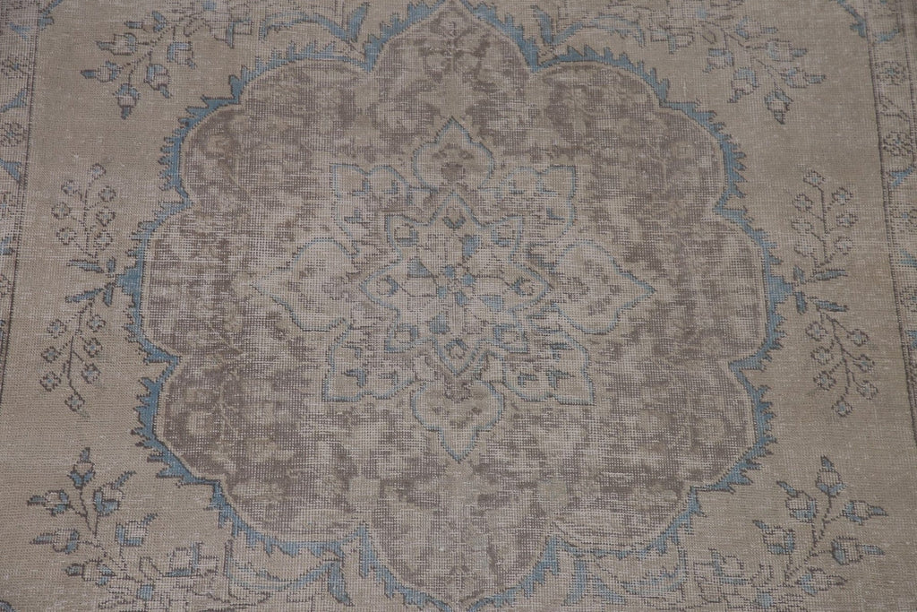 Distressed Tabriz Persian Area Rug 6x9